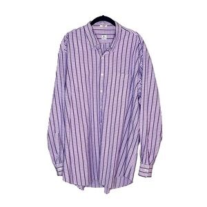 PETER MILLAR Pink and Purple Checked Button Down‎ Shirt